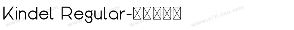 Kindel Regular字体转换